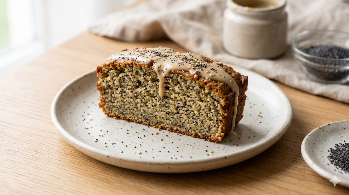 Tahini Poppy Seed Cake
