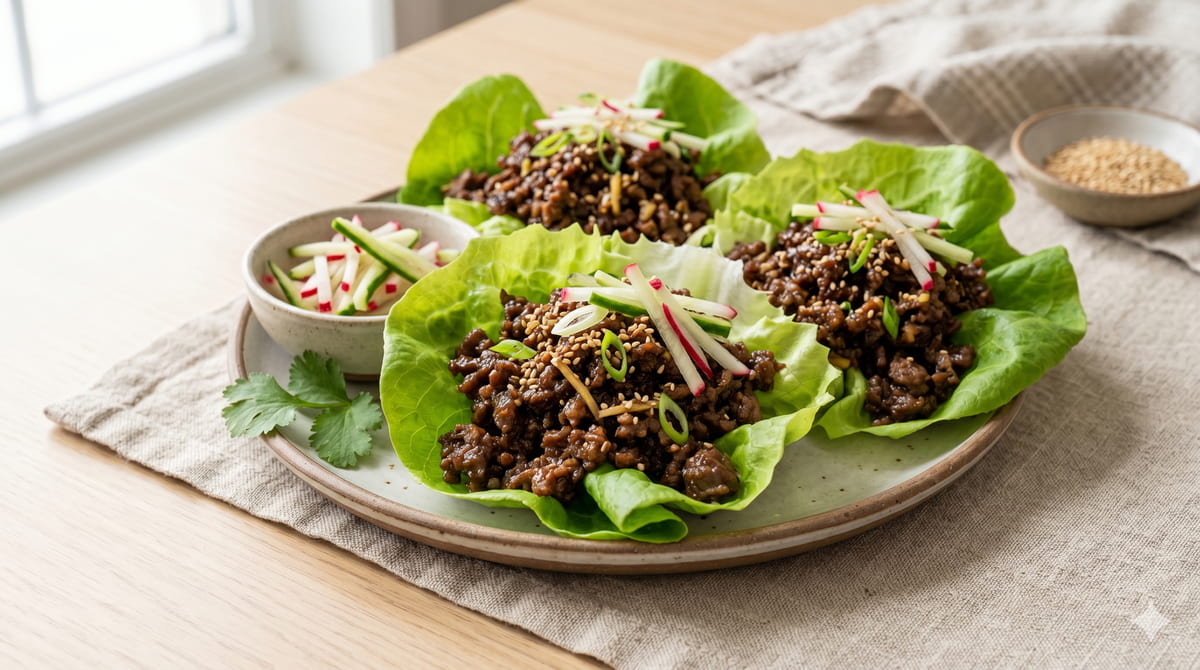 Korean Beef Lettuce Bowl