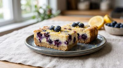 Lemon Blueberry Cheesecake Bars