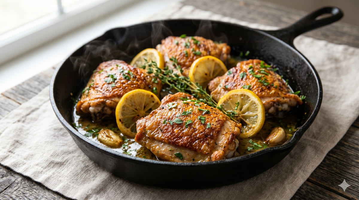 Lemon Butter Chicken Thighs