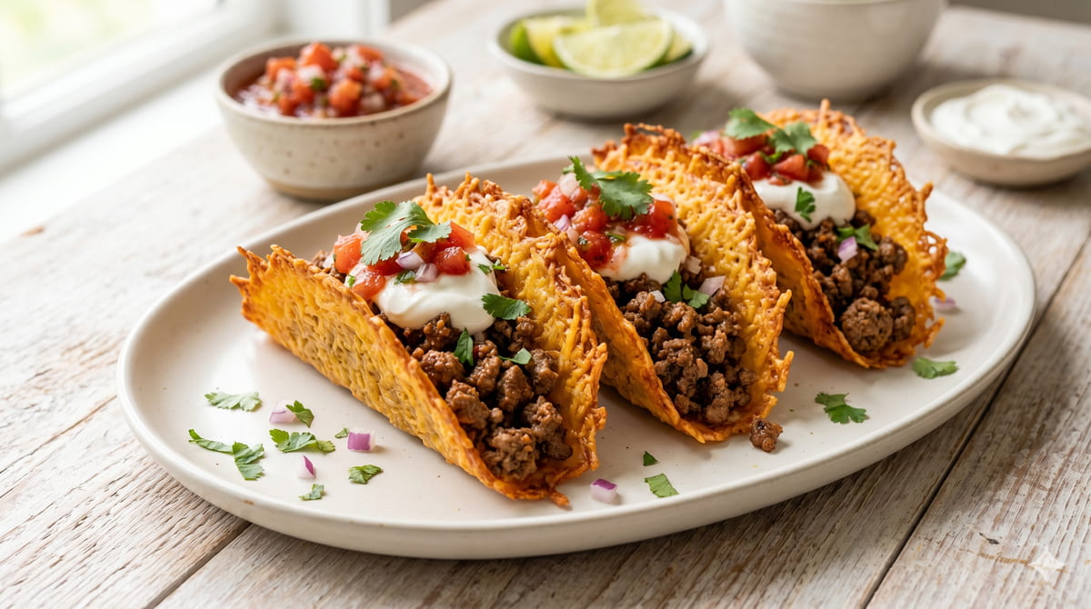 Low-Carb Beef Tacos