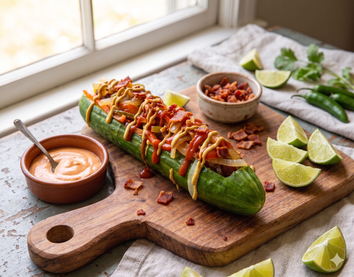 Mexican Cucumber Hot Dog