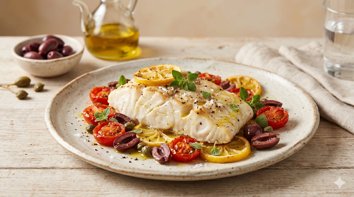 Mediterranean Roasted Cod