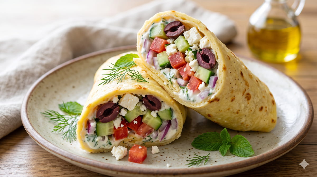 Mediterranean Veggie Wrap