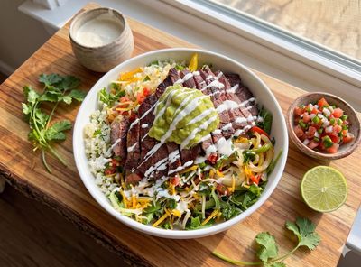Carne Asada Cauliflower Bowl