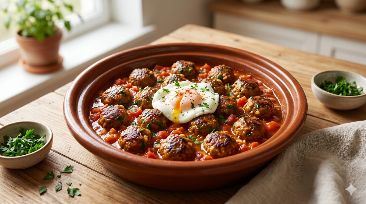 Moroccan Spiced Meatballs in Tomato Sauce