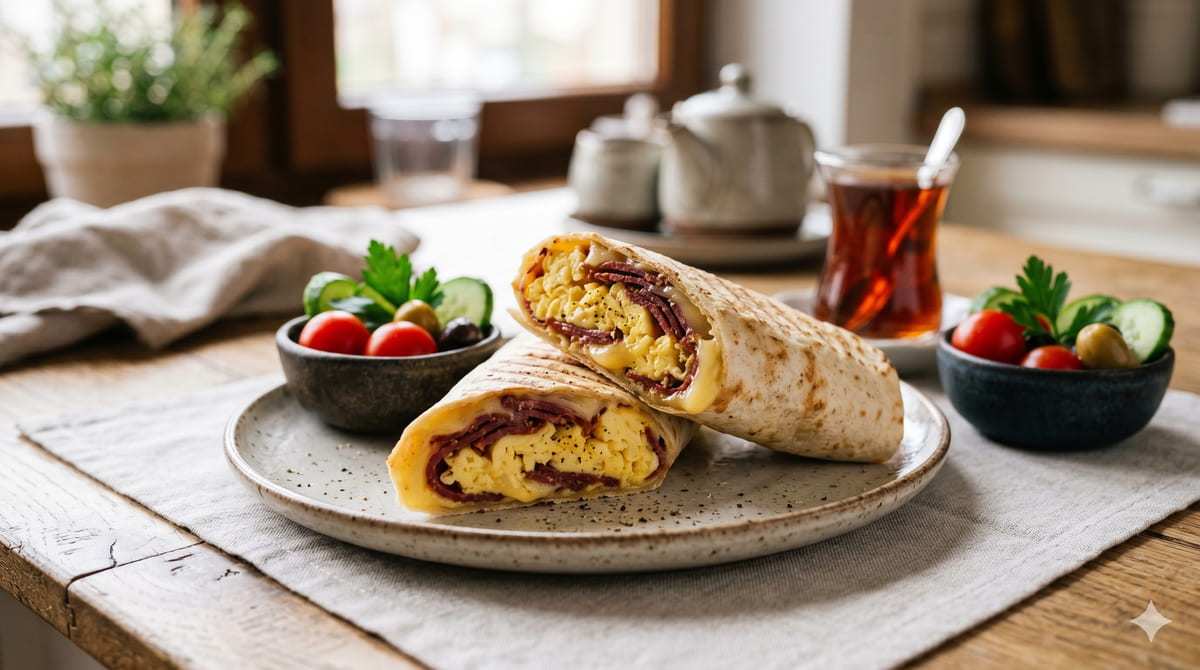 Pastrami & Egg Wrap