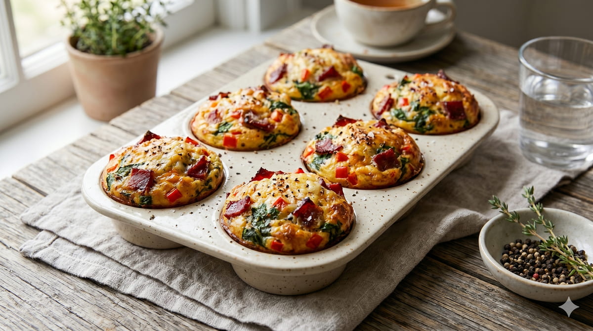 Pastrami Egg Muffins