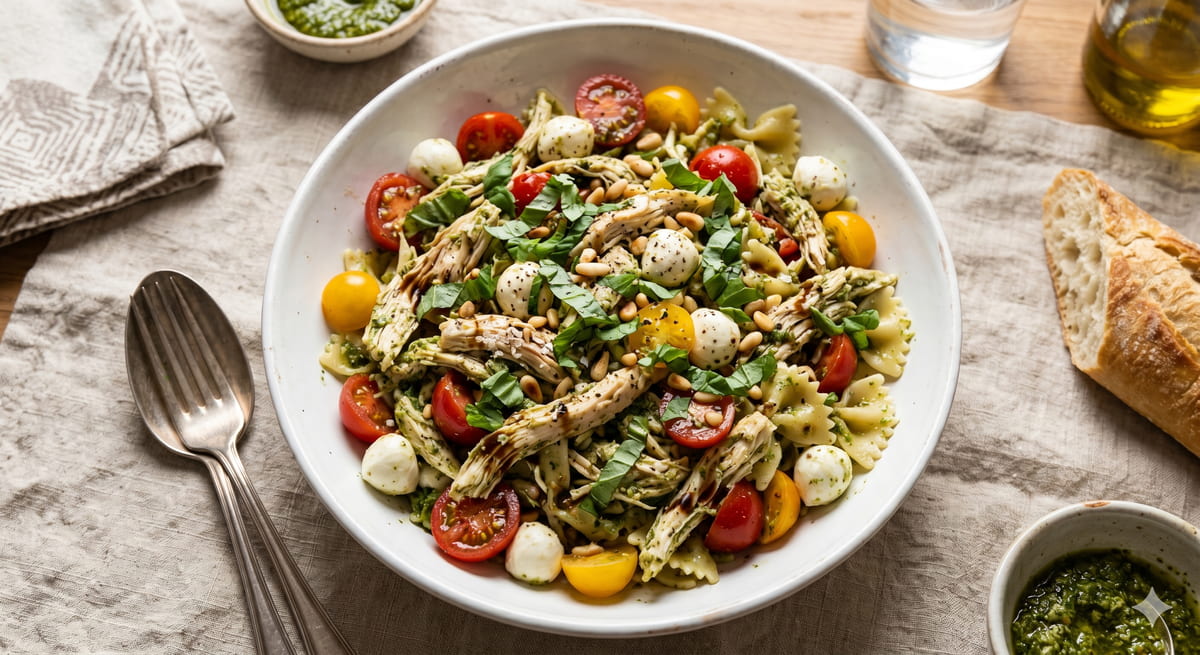 Quick Pesto Chicken Caprese