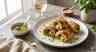 Pesto Chicken Involtini