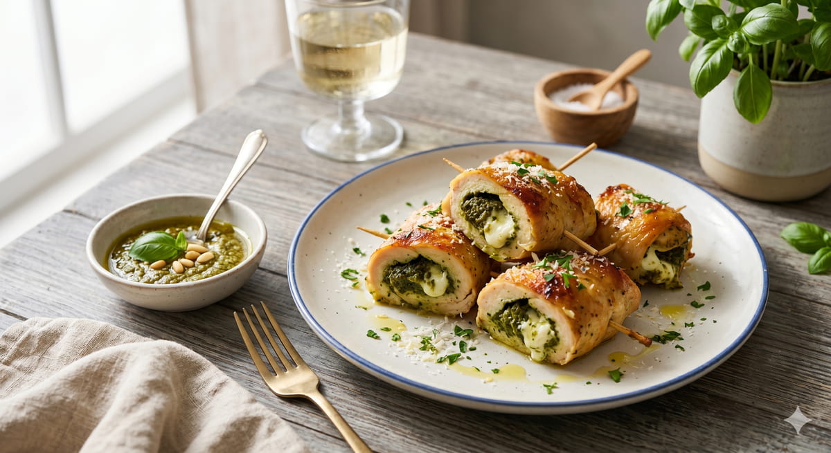 Pesto Chicken Involtini