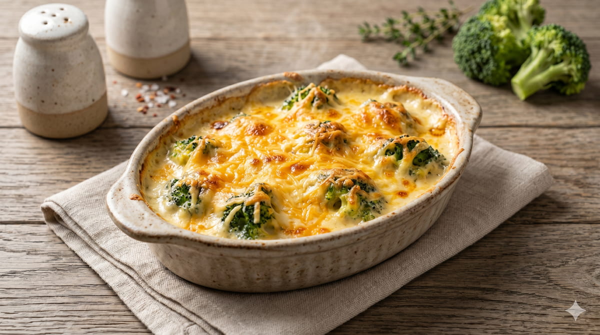 Cheesy Broccoli Gratin