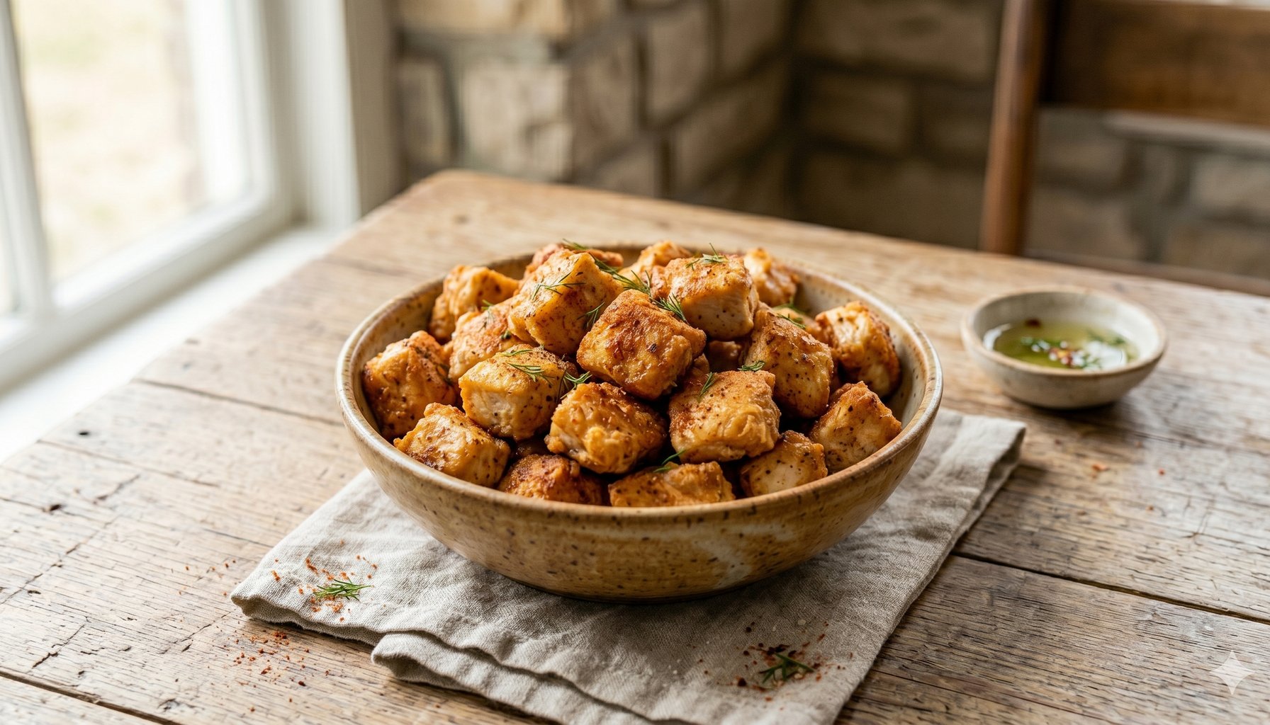 Pickle Juice Brined Chicken Bites