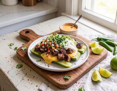 Pickle Nachos with Carne Asada