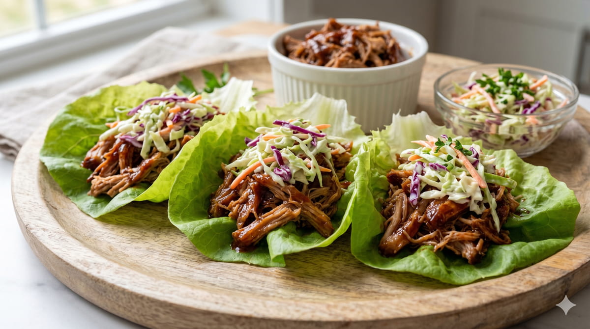 Pulled Pork Lettuce Wraps