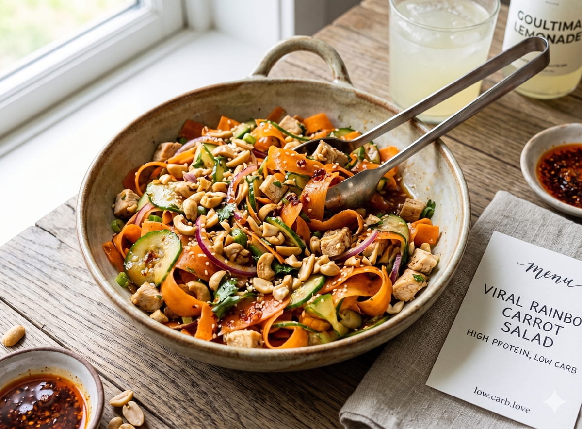 Rainbow Carrot Chicken Salad