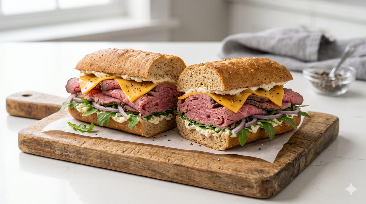 Roast Beef & Cheddar Keto Sub