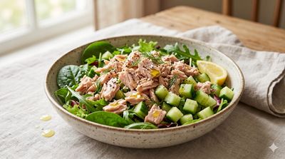 Simple Tuna Salad with Olive Oil