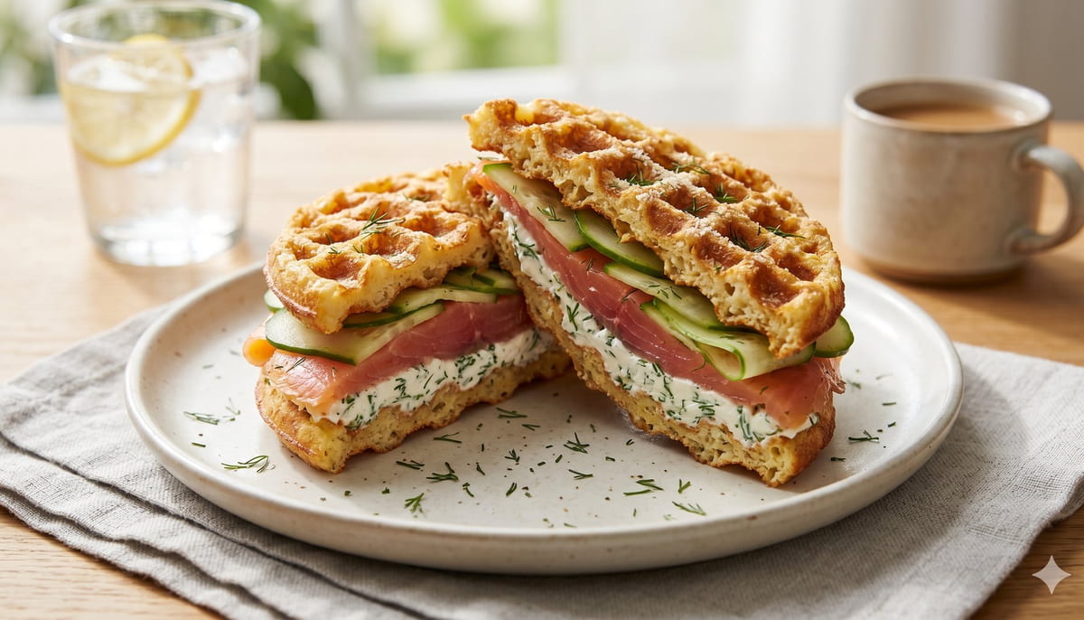 Smoked Salmon Cream Cheese Sandwich