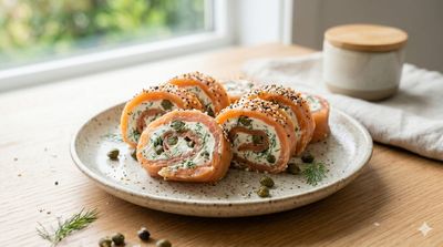 Smoked Salmon Cream Cheese Rollups