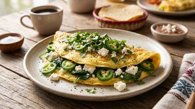 Spicy Green Omelet