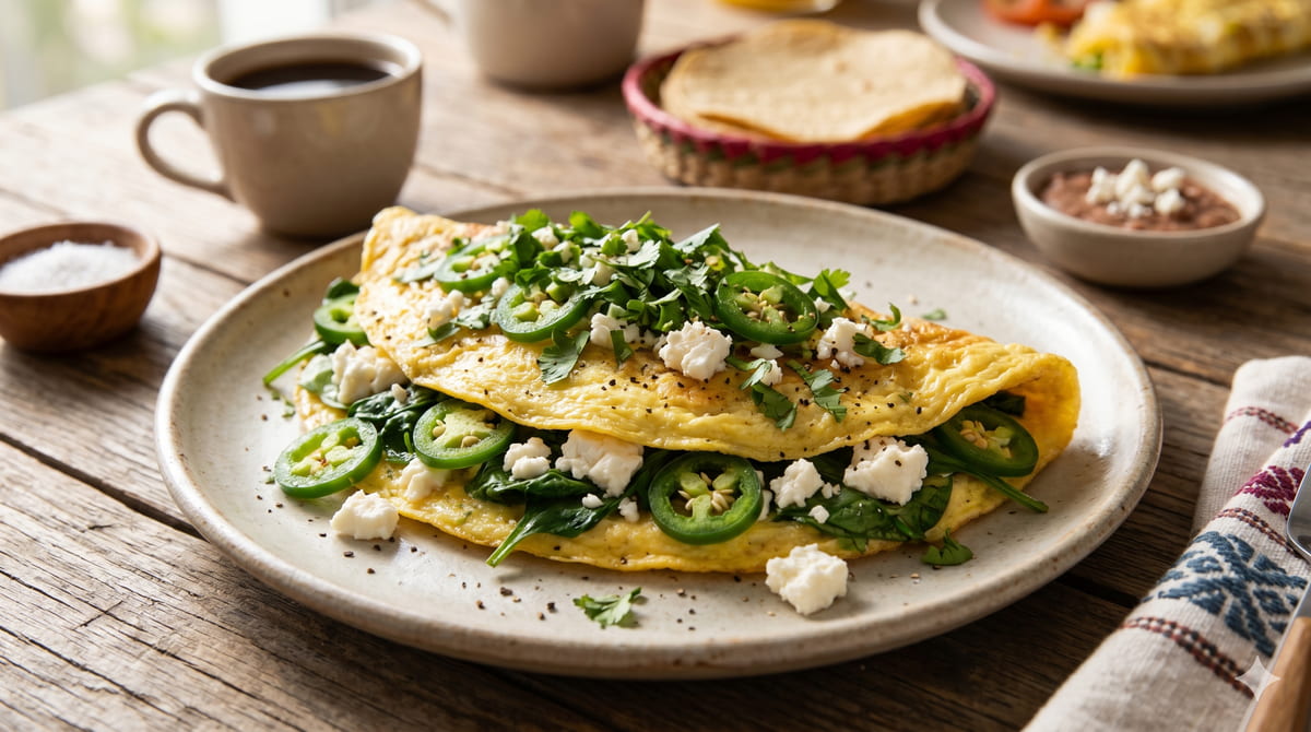 Spicy Green Omelet