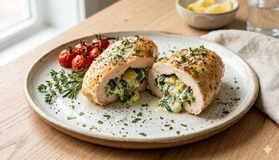 Spinach Artichoke Stuffed Chicken