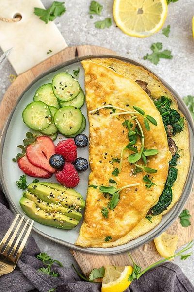 Spinach & Cheese Omelette