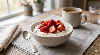 High-Protein Strawberries & Cream