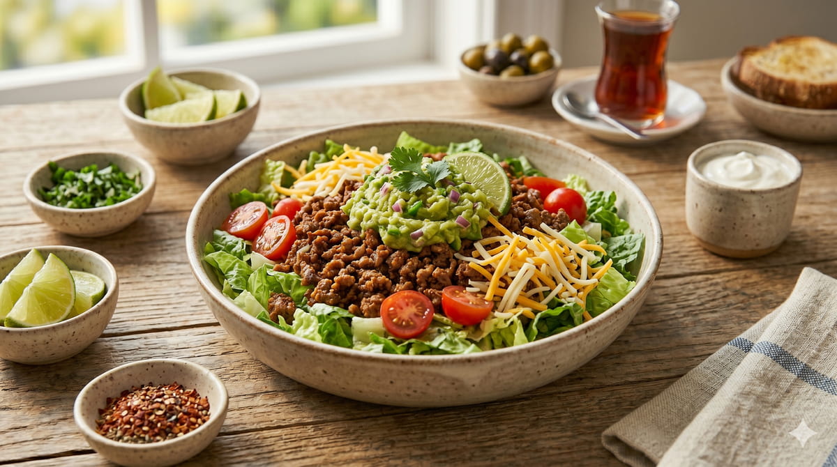 Taco Salad with Guacamole
