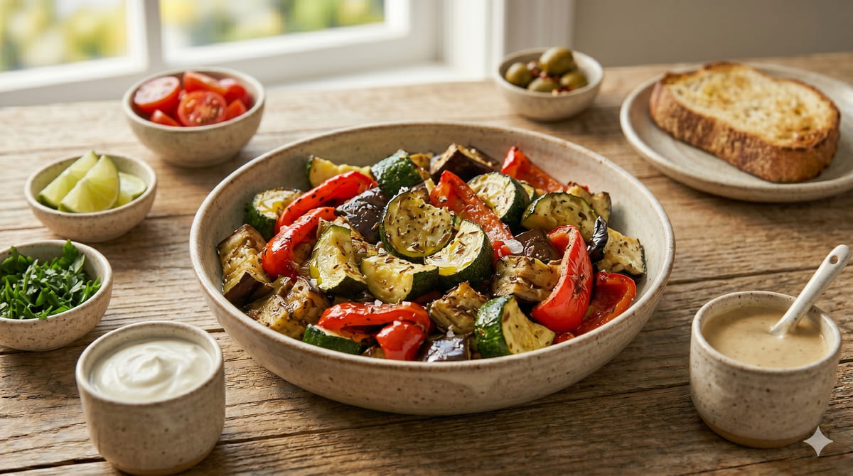 Tahini Roasted Vegetables