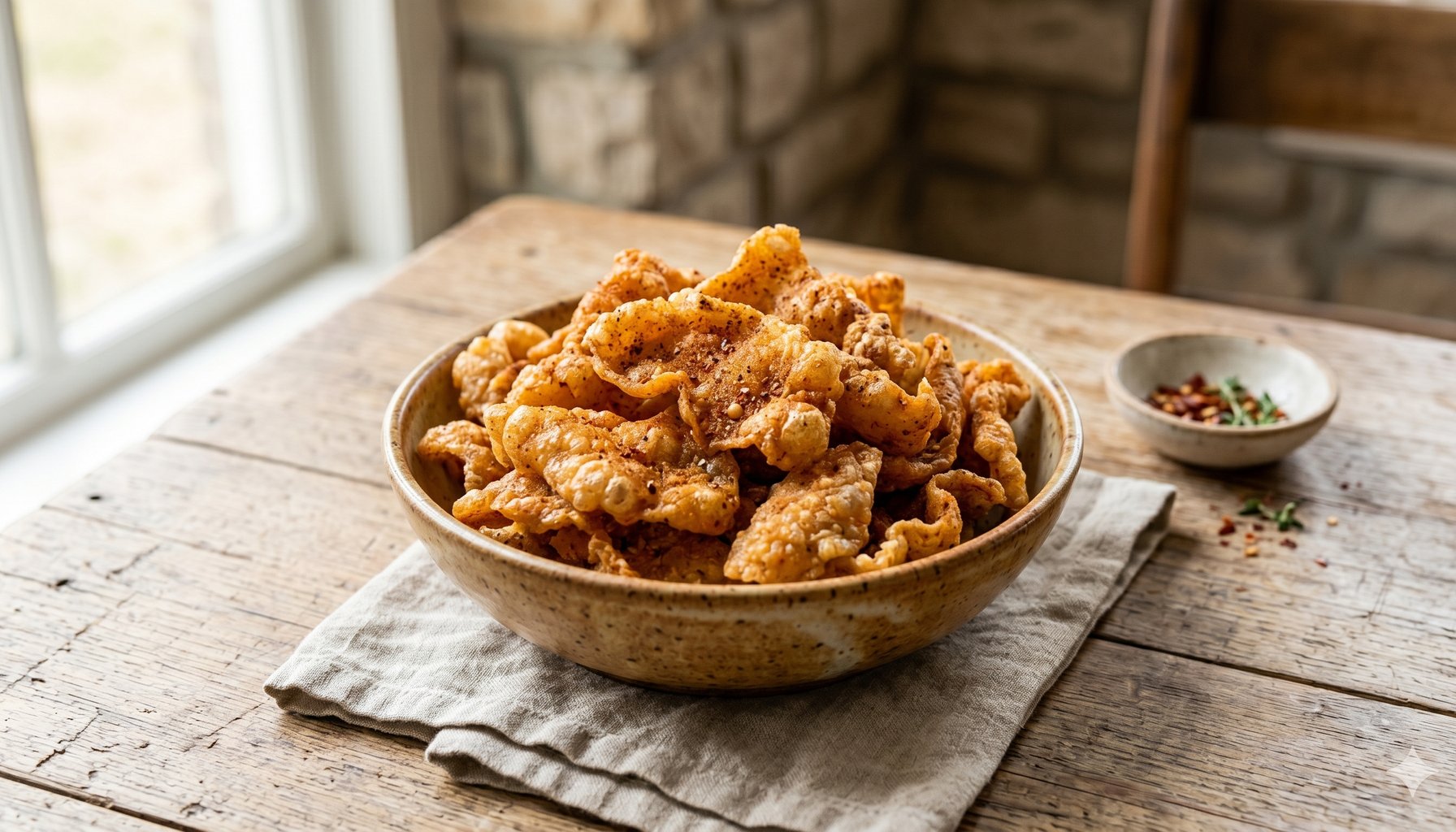 Spicy Chicken Skin Chips