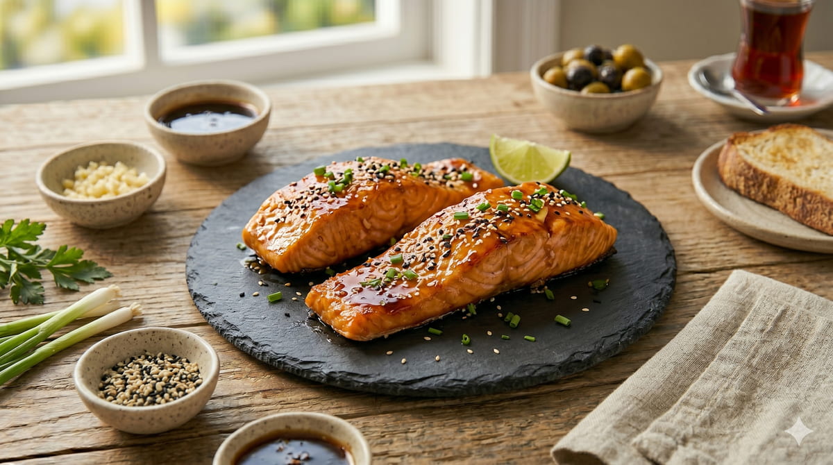 Keto Teriyaki Salmon