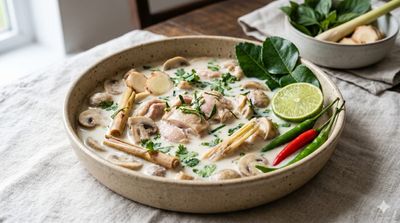 Thai Coconut Chicken Soup (Tom Kha Gai)