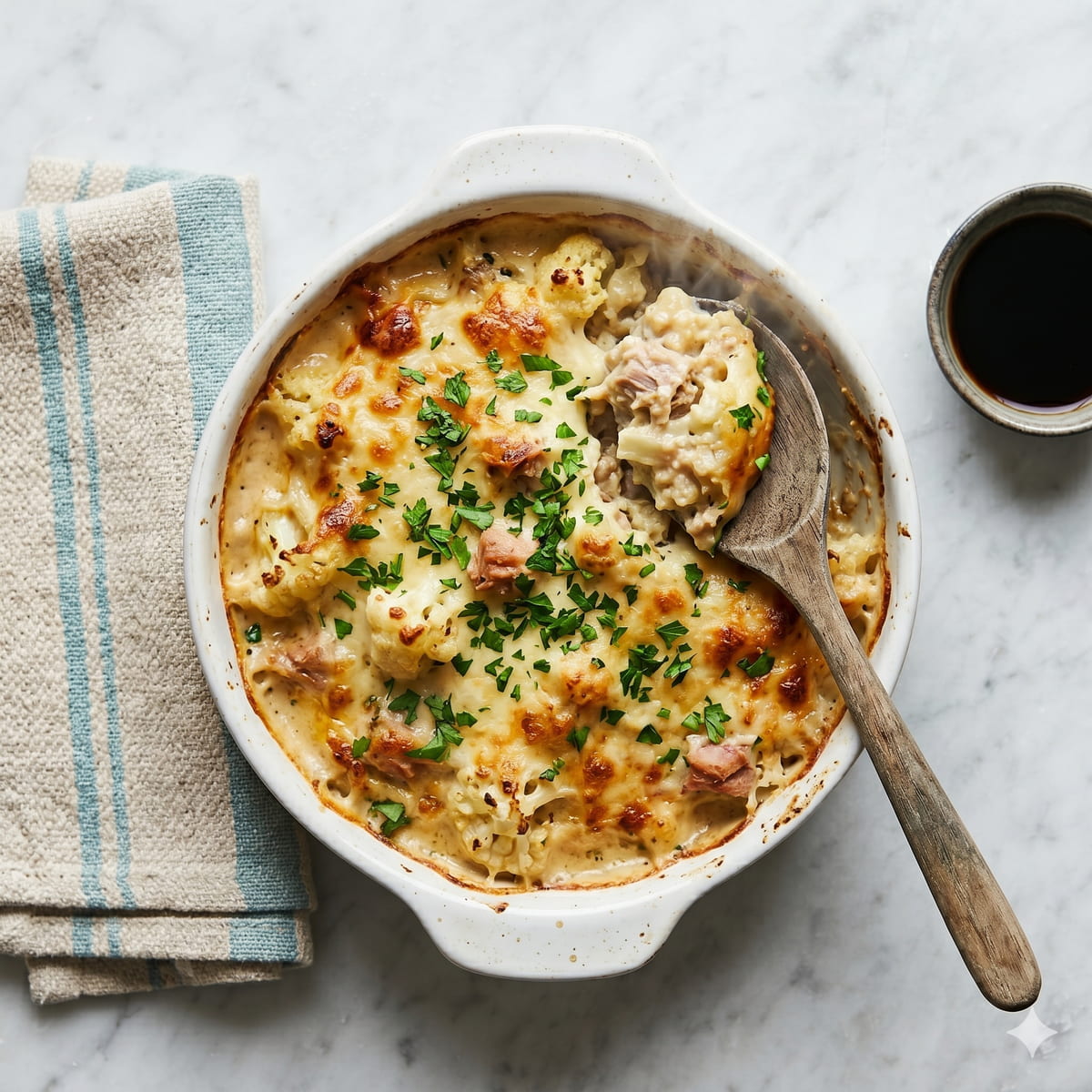 Creamy Tuna & Cauliflower Casserole