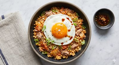 Tuna & Kimchi Cauliflower Rice