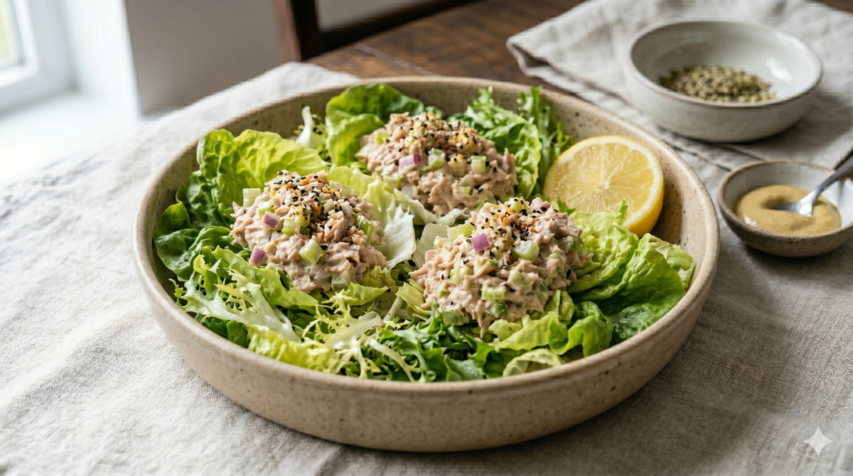 Tuna Mayo Lettuce Salad