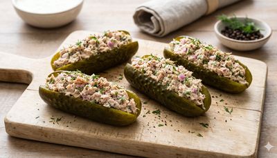Tuna Salad Stuffed Pickles