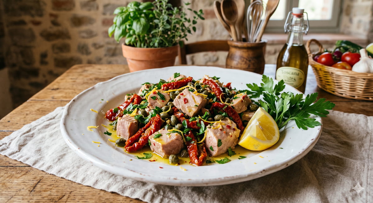 Tuscan Tuna Salad (No Mayo)