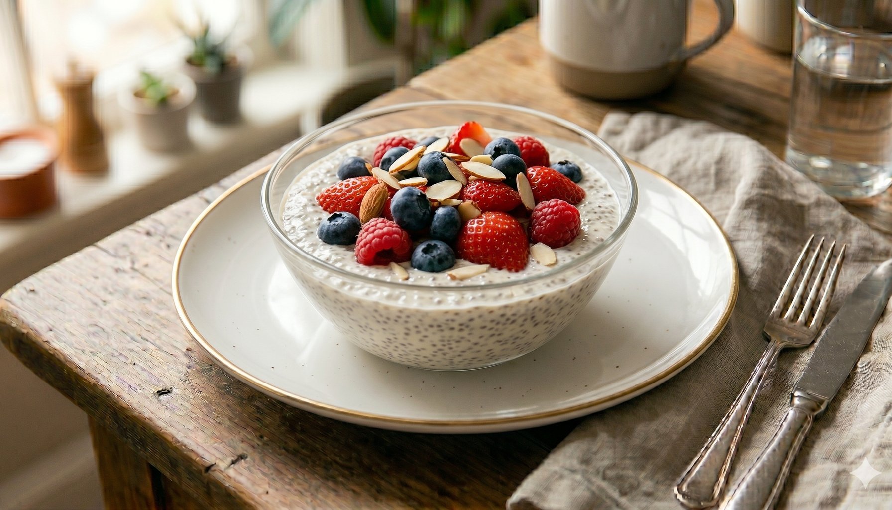 Vanilla Berry Chia Pudding