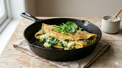Viral Sesame Spinach Omelet