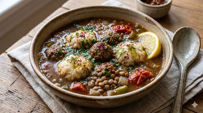 Meatball and Dumpling Soup
