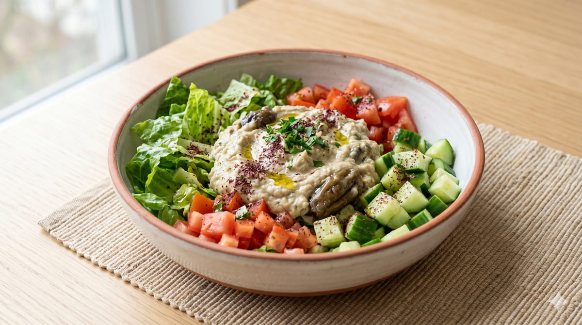 Baba Ghanoush Salad Bowl