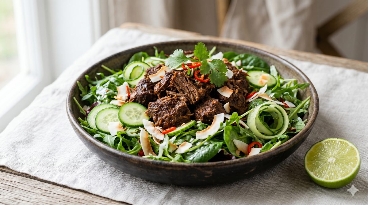 Beef Rendang Salad