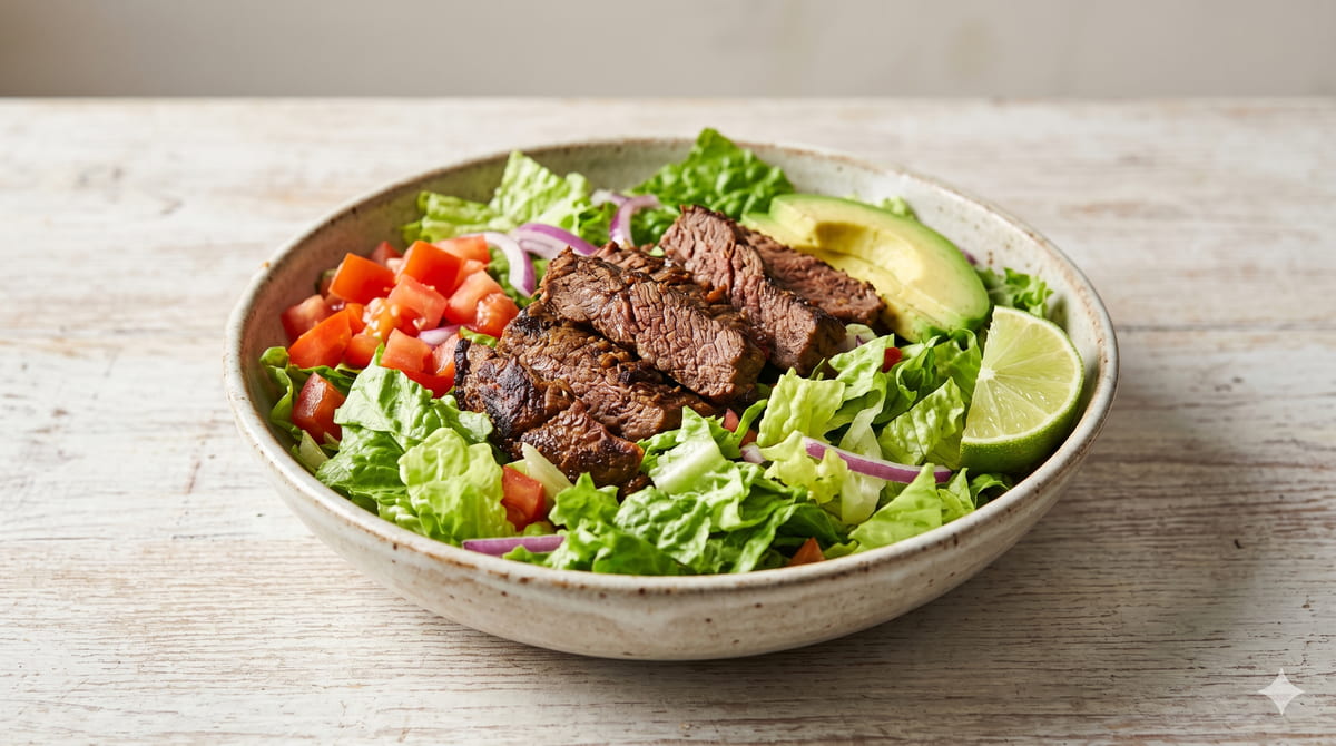 Beef Suya Salad