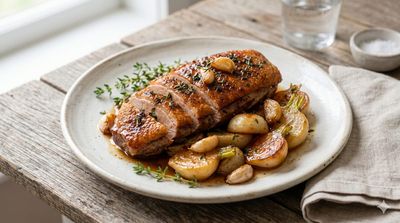 Canard Rôti aux Navets