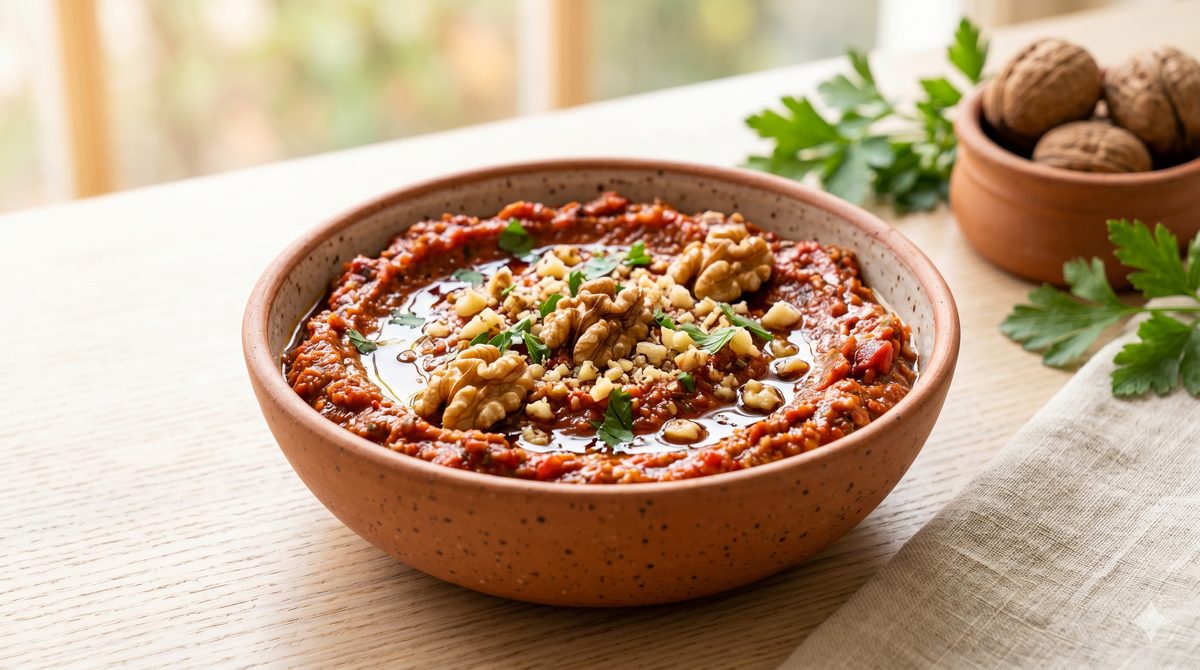 Muhammara (Walnut Pepper Dip)