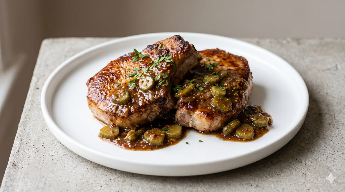 Côtes de Porc Charcutière