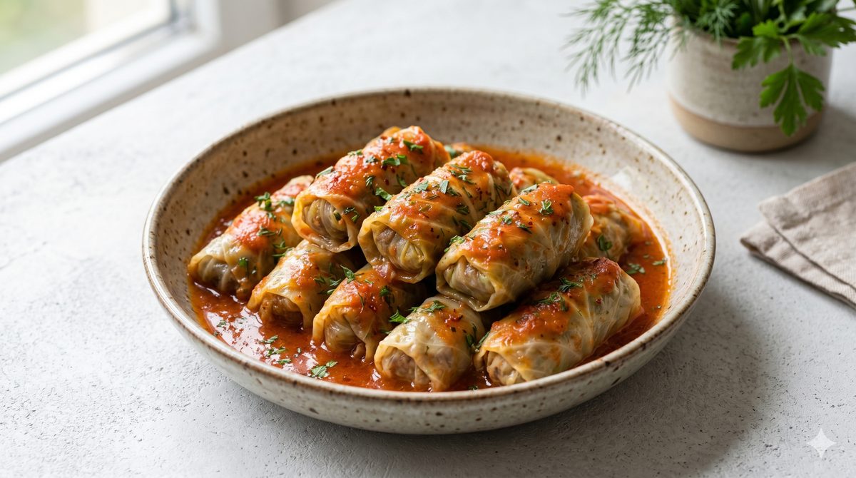 Stuffed Cabbage with Beef