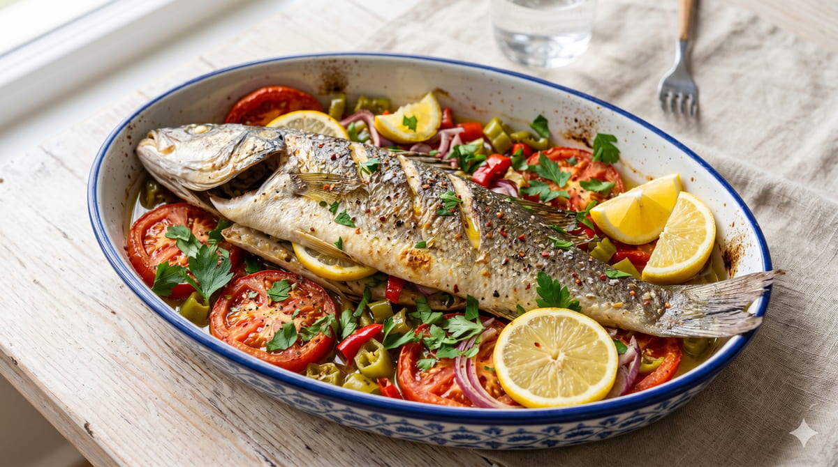 Baked Sea Bass